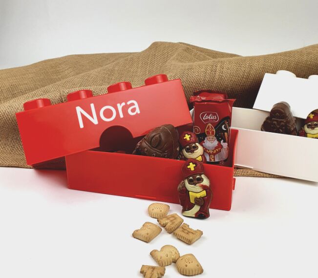 LEGO Brooddoos met naam - Sinterklaas cadeau - Sfeerbeeld 1