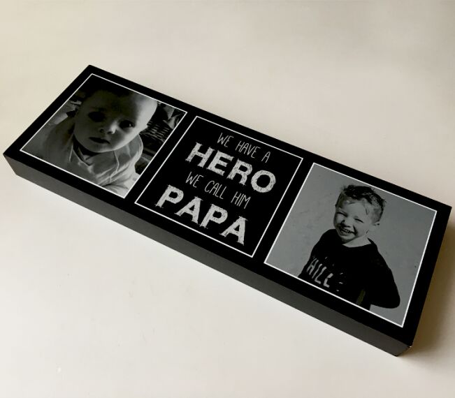 Foto op houtblok - Kerstcadeau - Sfeerbeeld 3