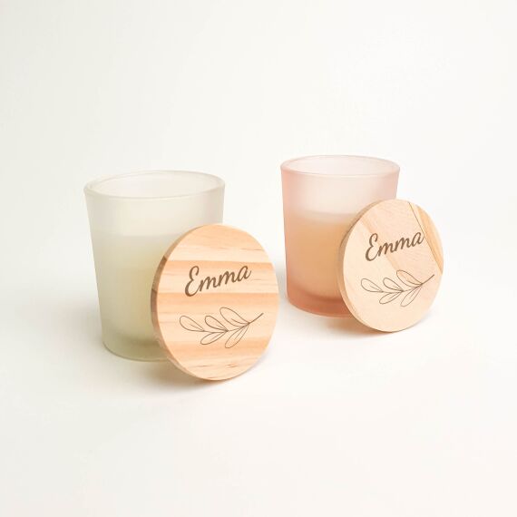 Luxe geurkaarsje doopsuiker - Sfeerbeeld 1