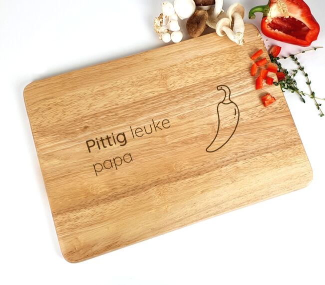 Snijplank graveren - Cadeau voor papa - Sfeerbeeld 3