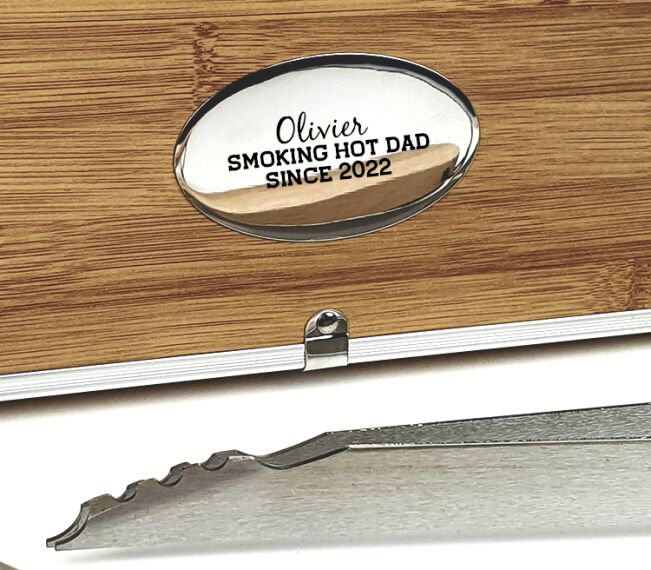 Gepersonaliseerde BBQ set - Smoking Hot Dad - Sfeerbeeld 1