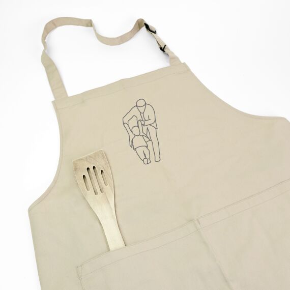 Gepersonaliseerde keukenschort - Cadeau voor papa - Sfeerbeeld 2