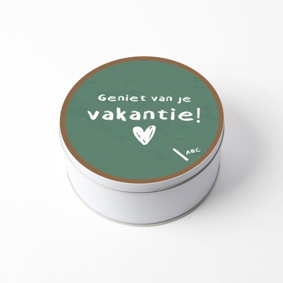 Blikken doos merci voor meester - Krijtbord - Sfeerbeeld 1