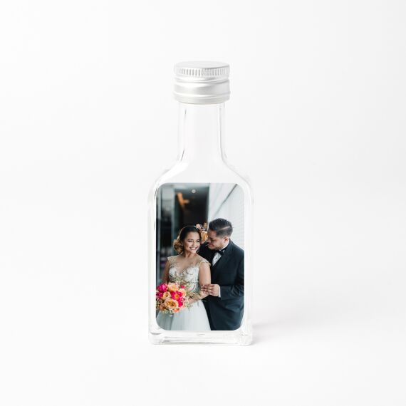 Jeneverflesje - Bedankje huwelijk - Met foto - Sfeerbeeld 1