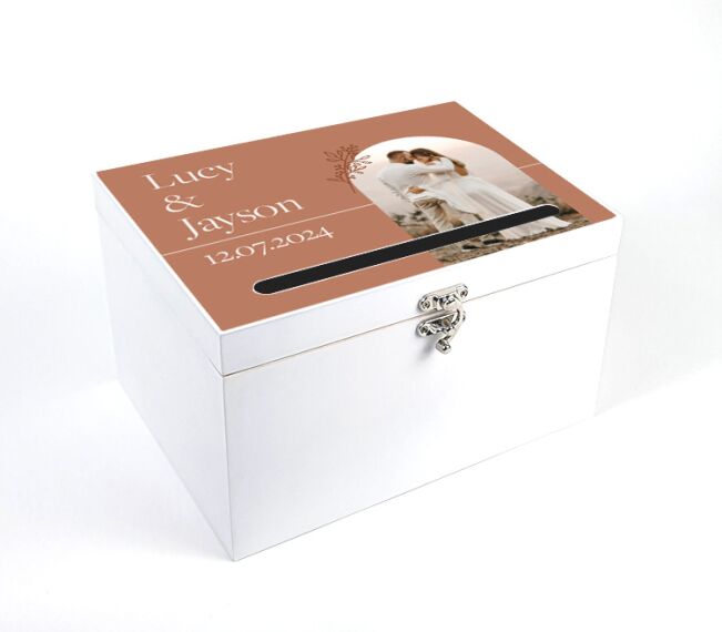 Gepersonaliseerde enveloppendoos huwelijk - Boho - Sfeerbeeld 1