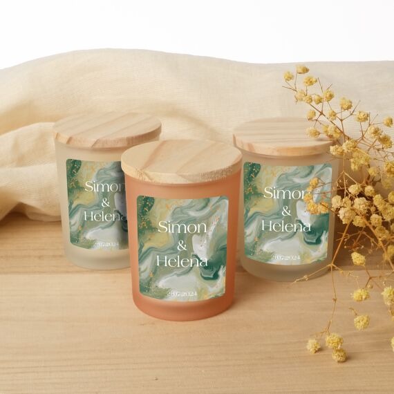 Gepersonaliseerde kaarsjes - Bedankje huwelijk - Sfeerbeeld 1