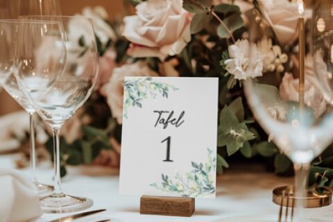 Tafelnummers bruiloft