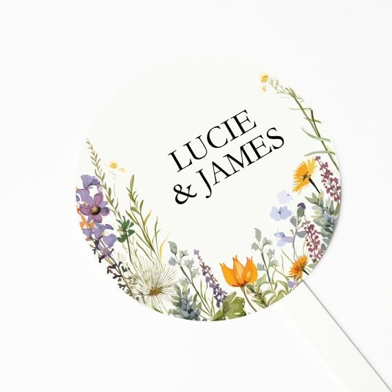 Gepersonaliseerde taarttopper - Huwelijk - Wildflowers - Sfeerbeeld 2