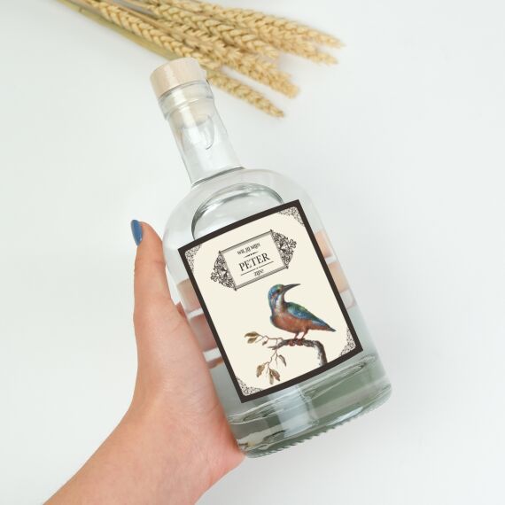 Gepersonaliseerde gin - Vintage Bird - Sfeerbeeld 1