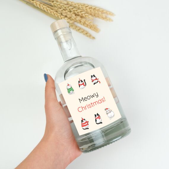 Gepersonaliseerde gin - Meowy Christmas - Sfeerbeeld 1