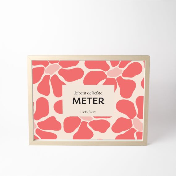 Fotokader - Abstract pink flowers - Sfeerbeeld 1