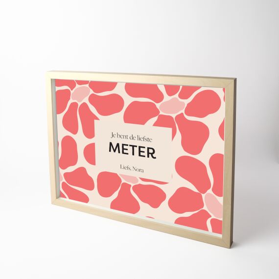 Fotokader - Abstract pink flowers - Sfeerbeeld 2