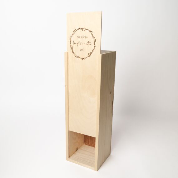 Gepersonaliseerde wijnkist - Schuifdeksel - Flowerhoop - Sfeerbeeld 4