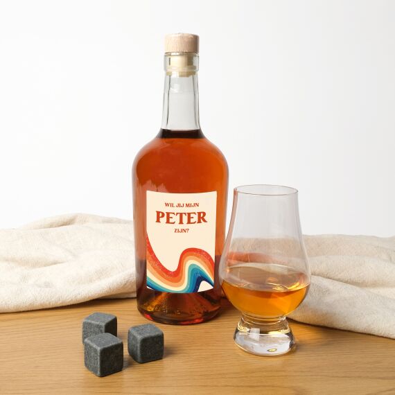 Gepersonaliseerde rum fles - Piratenfles - Kerstcadeau - Sfeerbeeld 3