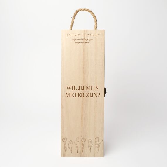 Luxe wijnkist personaliseren - Tulpen - Sfeerbeeld 2