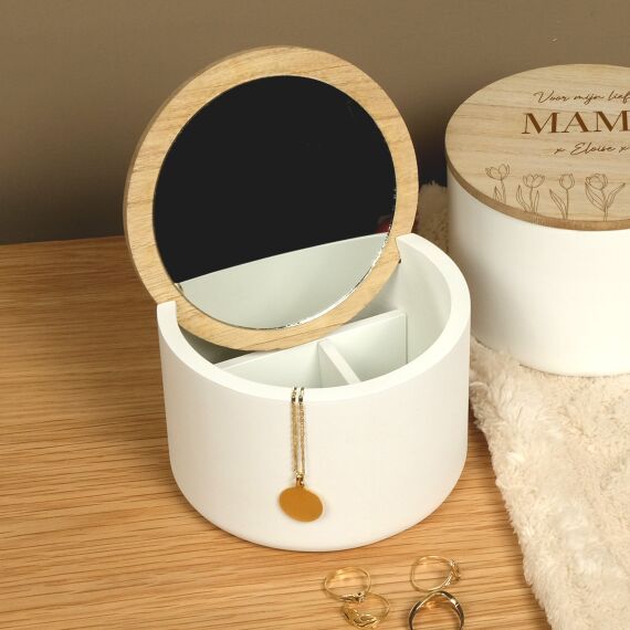 Gepersonaliseerd juwelendoosje met naam - Ooievaar - Sfeerbeeld 4