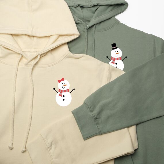 Matching hoodies - Mr & Mrs Snowman - Sfeerbeeld 4