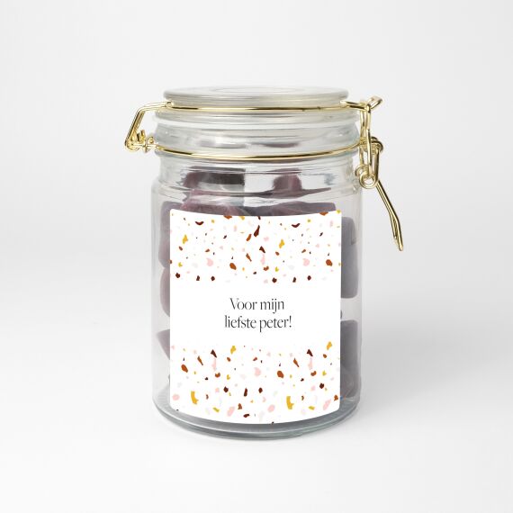 Gepersonaliseerde snoeppot - Terrazzo - Sfeerbeeld 2