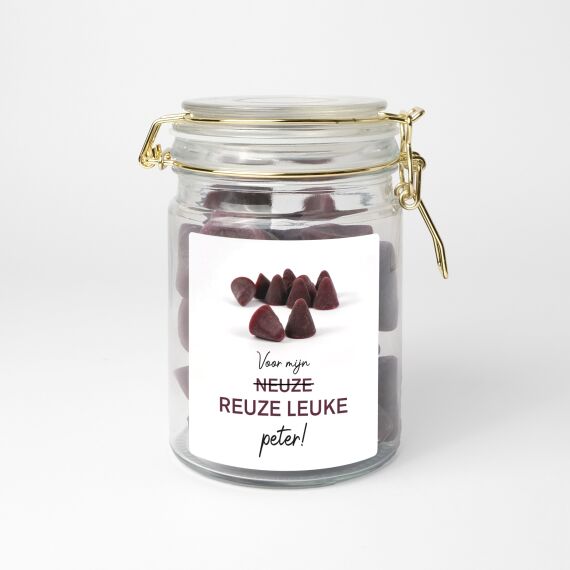 Gepersonaliseerde snoeppot - Neuze reuze - Sfeerbeeld 1