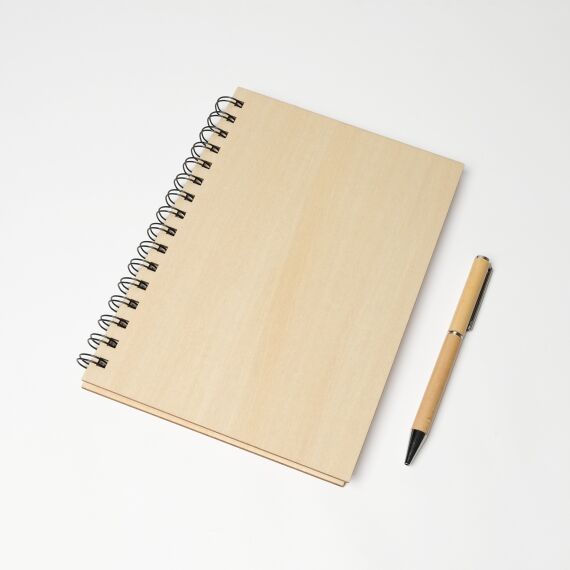 Notitieboek hout - Blanco - Sfeerbeeld 1