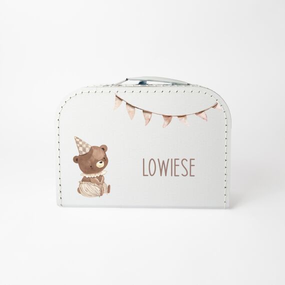 Kinderkoffertje met naam - Cute bear - Sfeerbeeld 2
