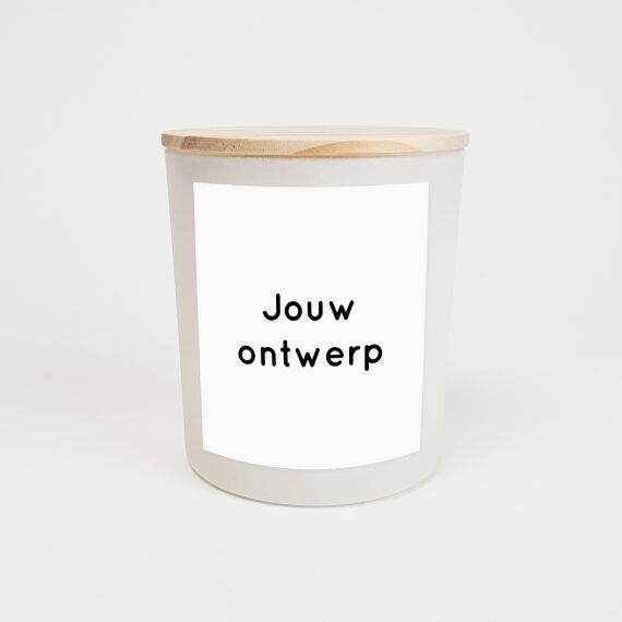 Gepersonaliseerde geurkaars - Mat - Ontwerp zelf - Sfeerbeeld 2