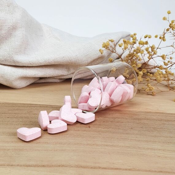 Roze hartjes snoep - Dextrose - 850gr - Sfeerbeeld 1