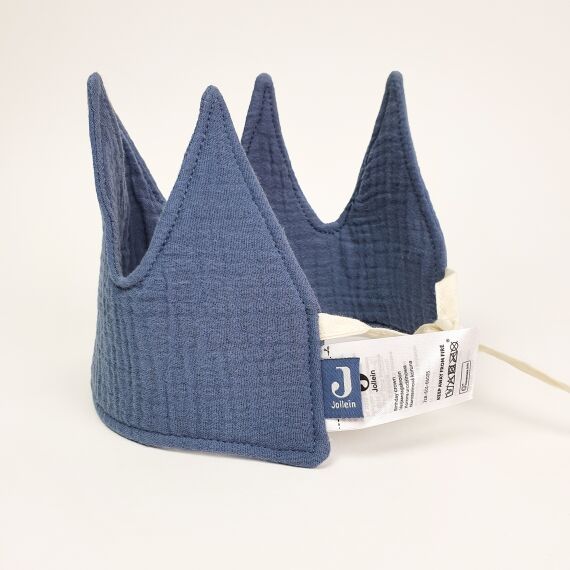 Stoffen verjaardagskroon met naam - Blauw - Sfeerbeeld 2