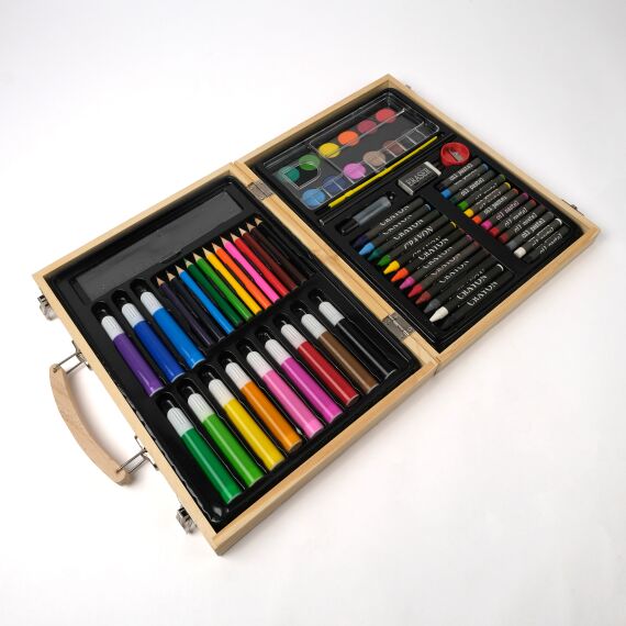 Tekenkoffer met naam - 67-delig - Sfeerbeeld 3