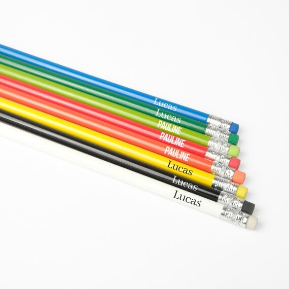 Bedrukt potlood met naam – originele doopsuiker - Sfeerbeeld 1