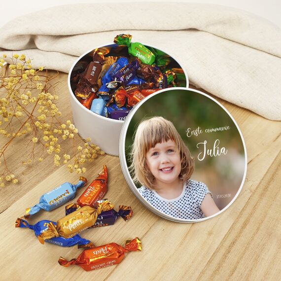 Blikken doos merci met foto - Sfeerbeeld 3