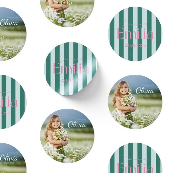 Stickers Communie en Lentefeest - Set van 20 - Sfeerbeeld 1