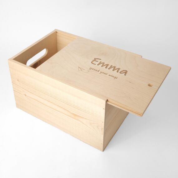 Memorybox met naam - Paperplane - Sfeerbeeld 4