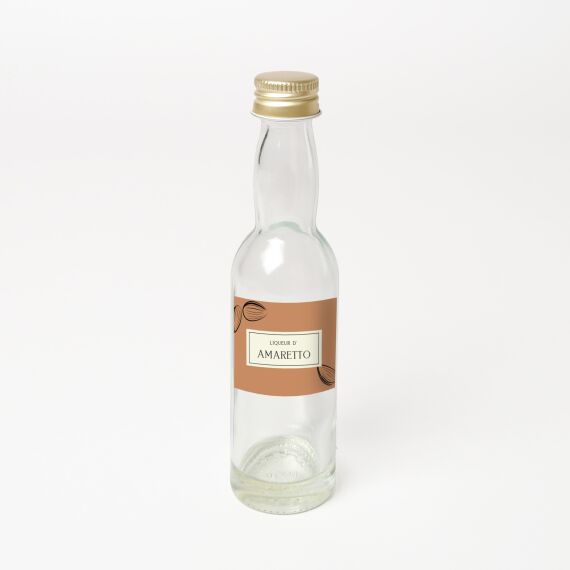 Mini drankflesjes 40ml - Bedankje huwelijk - Amaretto - Sfeerbeeld 1