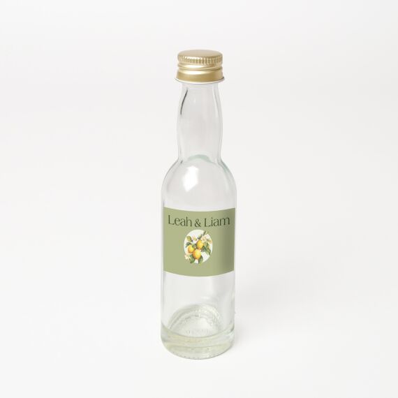 Mini drankflesjes 40ml - Bedankje huwelijk - Lemon love - Sfeerbeeld 1