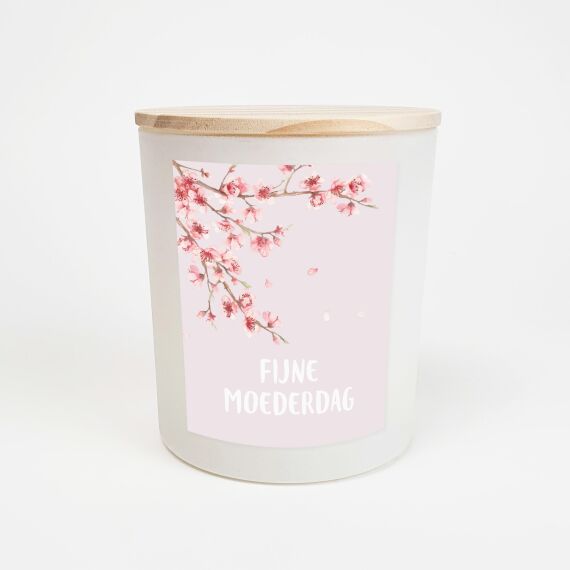 Gepersonaliseerde geurkaars - Sakura design - Sfeerbeeld 1